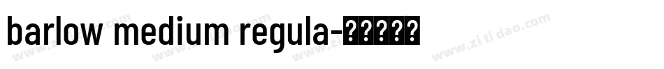 barlow medium regula字体转换